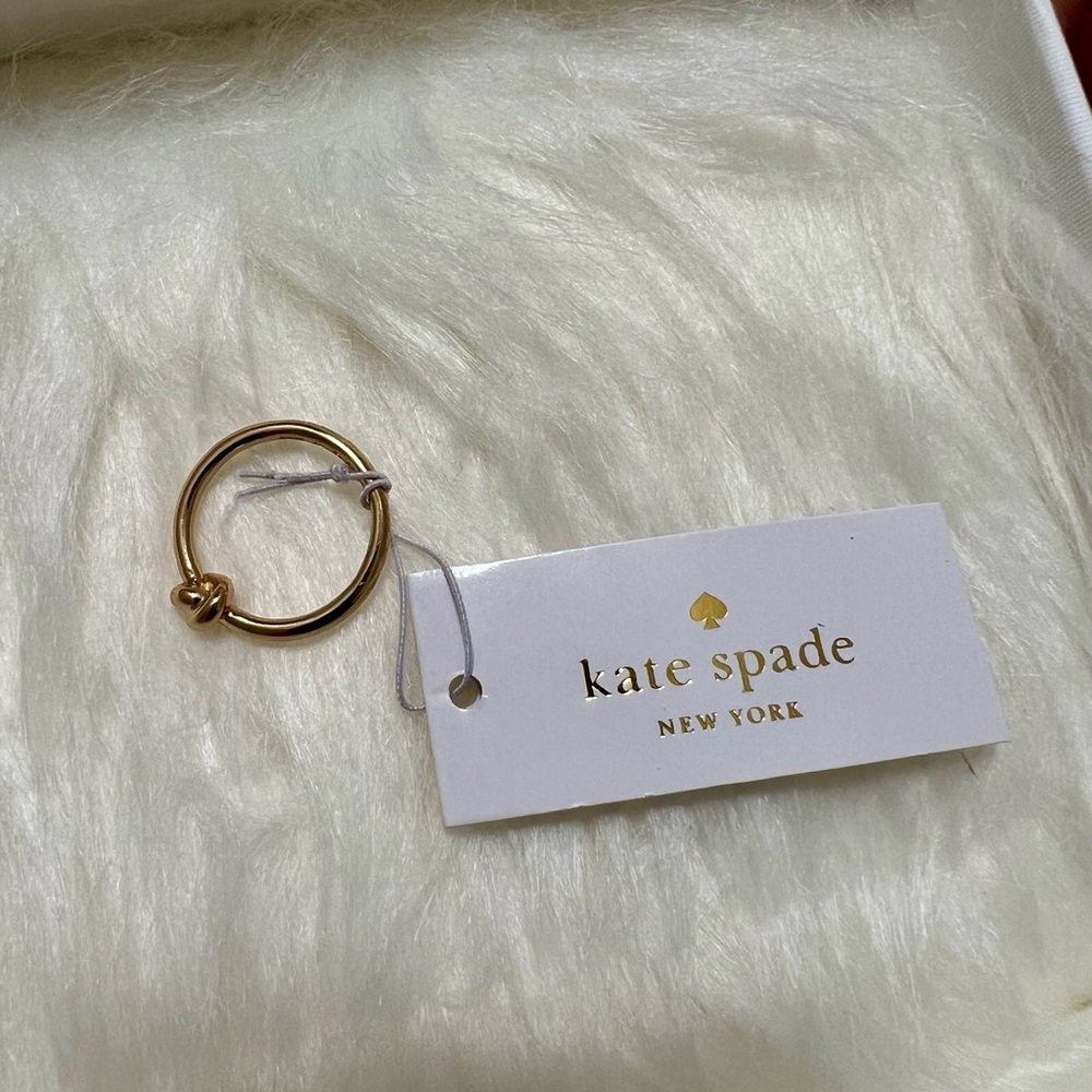 Two Kate spade rings knot ring and bow ring